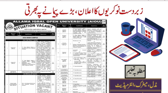 Allama Iqbal Open University Jobs 2024